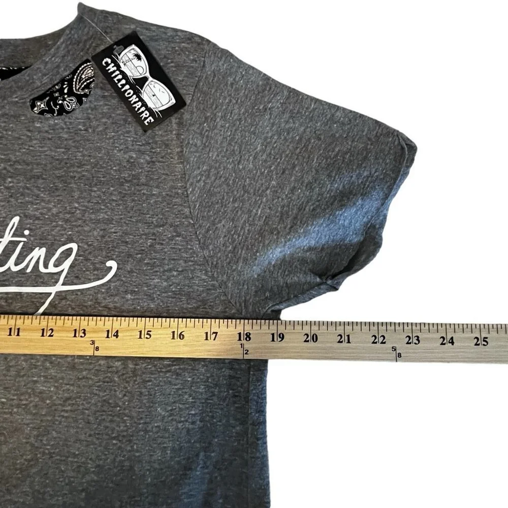 Chillionaire Women's Large Tailgating Tshirt Heather Gray NWT from Buckle - Picture 8 of 12